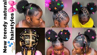 💙💦Easy natural hairstyles  rubberband hairstyles  slayed edges  𝐏𝐢𝐧𝐭𝐞𝐫𝐞𝐬𝐭💞 [upl. by Saisoj974]