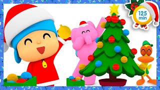 🎄 POCOYÓ ESPAÑOL  Decorando el árbol de Navidad 125 min CARICATURAS y DIBUJOS ANIMADOS para niños [upl. by Harpole]