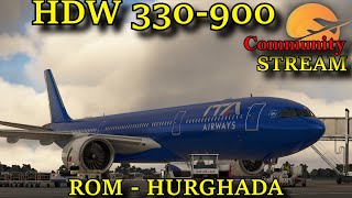 MSFS  HEADWIND 330900  LIRF  HEGN [upl. by Idnat542]