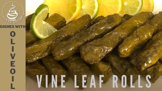 VINE LEAF ROLLS WITH OLIVE OIL A MODEST SENSATION OF FLAVOUR [upl. by Assened]