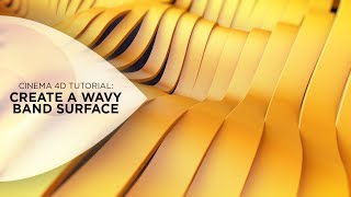 Cinema 4D Tutorial  Create a Wavy Band Surface [upl. by Tor]