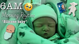 My 6AM Morning Routine With a Silicone BabyNewbornRoleplayReborn’s World [upl. by Lenra]