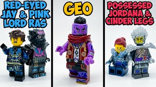 CustomPrinted Ninjago Dragons Rising Geo Evil Jay amp More Minifigures [upl. by Ahsienek]