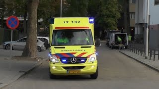 PRIO1 brandweer Baan 170631 amp ambulance 17132 naar reanimatie [upl. by Zielsdorf]