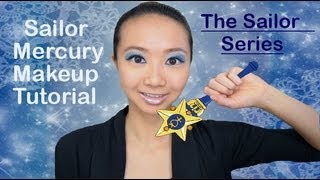 Sailor Moon Series Sailor Mercury Makeup Tutorial  AskAshley [upl. by Wulfe]