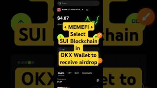 OKX wallet Sui Blockchain  Memefi okx wallet on sui  Sui blockchain wallet  Sui network wallet [upl. by Reckford]