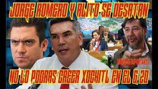 NO LO PODRAS CREER ¡¡ XOCHITL EN EL G20 RATITO MORENO Y JORGE ROMERO ESTAN DESATADOS [upl. by Palumbo]