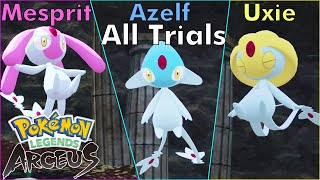 Pokemon Legends Arceus  Mesprit Uxie Azelf Trials  Nintendo Switch [upl. by Mulford]