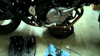 2012 Suzuki VStrom 650 Oil Change [upl. by Eppilihp]