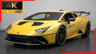 Brand New LAMBORGHINI Huracan STO in Giallo Belenus  Interior Exterior and Sound in Detail [upl. by Carlstrom]