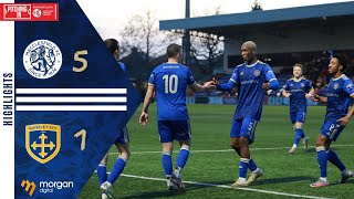 Highlights Macclesfield FC 51 Guiseley AFC [upl. by Kev490]