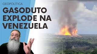 ENORME BLEVE destrói INSTALAÇÃO CHAVE na EXPLORAÇÃO de GÁS da VENEZUELA por CULPA do SOCIALISMO [upl. by Edie]