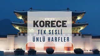 Korece Dersi Tek Sesli Ünlü Harfler korece koreceöğreniyorum [upl. by Neyr375]