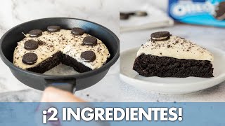 PASTEL de OREO Sin Horno con 2 INGREDIENTES 💙  Pastel en Sartén [upl. by Oehsen]