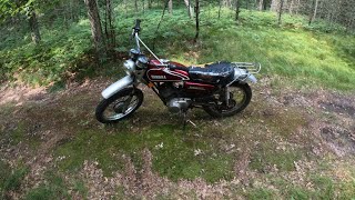 1974 Yamaha dt125 trail ride Raw footage [upl. by Debbie]