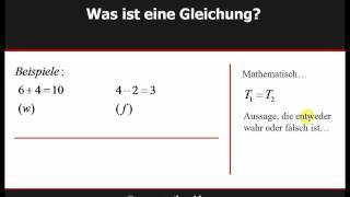 Einführung Einfache Gleichungen [upl. by Spielman]