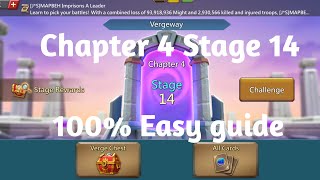 Lords mobile Vergeway Chapter 4 Stage 14 easiest guide [upl. by Carmella]