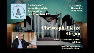 Musical Meditation Christoph Tietze Cathedral Organist October 13th 2024 4pm [upl. by Gilda]