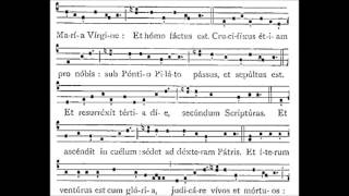 Credo 1 i  Gregorian Chant [upl. by Awram958]