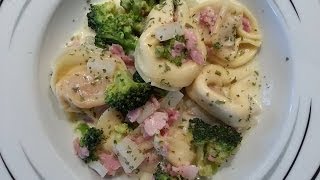 Thermomix TM 31 Zartes Gemüse an Schinkenfrischkäsesoße und frischen gefüllten Tortelloni [upl. by Lledra575]