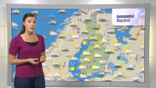 YLE Sää  Kerttu Kotakorpi 1082012 [upl. by Janel]