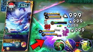 AULUS TUTORIAL BEST BUILD AND EMBLEM 2024 unlimited true damage  Mobile Legends [upl. by Chrissie]