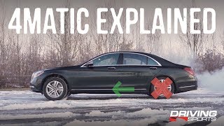 MercedesBenz 4Matic AllWheel Drive Explained drivingsportstv [upl. by Annadiana138]