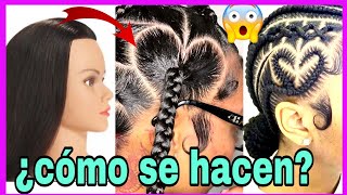 🎁Trenzas africanas TENDENCIA forma de ❤ corazón trenzasafricanas tendendias trending [upl. by Noraed]