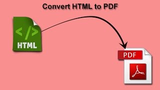 How to Convert HTML File to PDF File [upl. by Acinorrev]