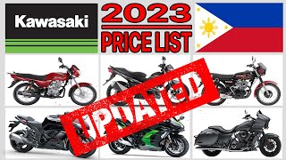 Kawasaki Motorcycle Price List In The Philippines 2023 UPDATED [upl. by Channing]