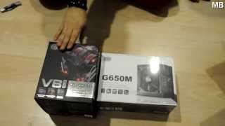 Unboxing V8 GTS CPU Kühler  G650M Netzteil von Cooler Master GERMAN [upl. by Gensler89]