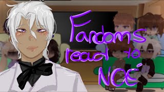 Fandoms react to each others 38  Noé Archiviste  vanitas no carte ⚠️ watch this in x15 [upl. by Ramu]