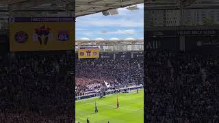 Toulouse fans Indians Tolosa vs Lyon ligue1 shorts footballpassion [upl. by Olympie]