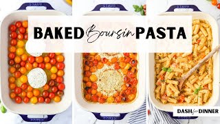 Baked Boursin Pasta Easy Dinner Recipe [upl. by Sharai228]