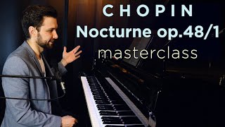 Detailed Masterclass Chopin Nocturne op48 No1 in C minor [upl. by Azelea]