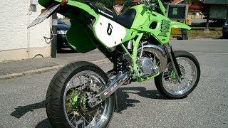 Kawasaki KDX 250 F1 Supermoto Umbau [upl. by Ethel]