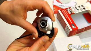 Genius eFace 1325R WebCam  Unboxing by wwwgeekshivecom [upl. by Eilyk]