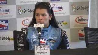 Danica Patrick Press Conference at Infineon Raceway 12 [upl. by Ymiaj]