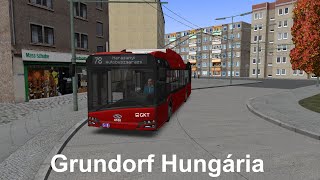 Omsi 2  Grundorf Hungária V15  78  Solaris Trollino 12 IV [upl. by Clarinda5]