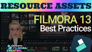 Filmora 13 Resource Assets How to Find Relevant Resources in the Filmora Editor [upl. by Alice]