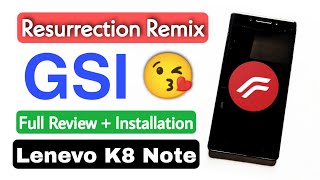 RR OS Android 9 Rom For Lenovo K8 NoteInstall Resurrection Remix GSI Rom On Lenevo K8 Note [upl. by Bui]