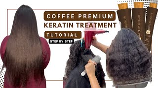 Coffee Premium Keratin Treatment by Honma Tokyo  How to Do Keratin Treatment  Step by Step [upl. by Adriena459]