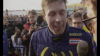 Colin McRae winning the WRC Championship title in 1995 [upl. by Lexi]