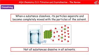 AQA Chemistry C13  Separating Techniques  Filtration and Crystallisation [upl. by Miharba]