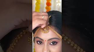 Traditional Iyer Bridal makeup look  Madisar  Brahmin wedding  DhariniGaneshmakeupartist [upl. by Venator]