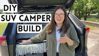 We Turned Our SUV into a CAMPER  Easy SUV Camping Conversion Build [upl. by Hannie]