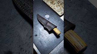 Hand sewing wet molding amp finishing a leather knife sheath [upl. by Zerelda71]