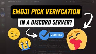 Setup An Emoji Pick Verification In Your Discord Server [upl. by Enetsuj]