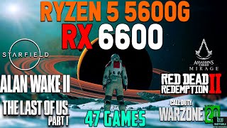 RX 6600  Ryzen 5 5600G Test in 47 Latest Games in Late 2023 [upl. by Gelb]