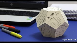 Calendario 3D para escritorio con plantillas [upl. by Ylrahc]